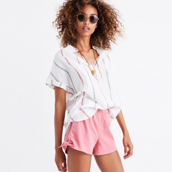 Madewell Pants - Madewell Pull-On Side-Tie Shorts